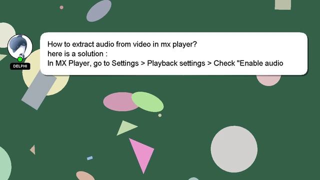 How to extract audio from video in mx player? смотреть онлайн