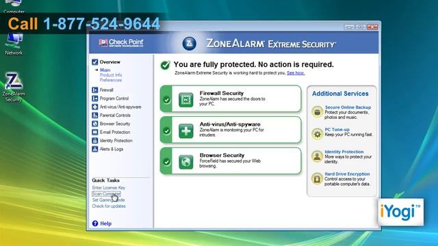 Scan Windows® Vista using ZoneAlarm® Extreme Security 2010 смотреть онлайн