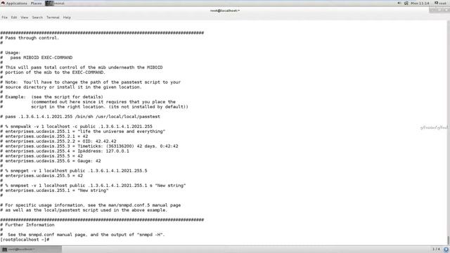 command to verify snmp configuration from terminal red hat linux Copy смотреть онлайн
