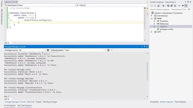 Создание проектов с NuGet и ReSharper смотреть онлайн