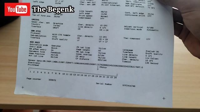 Cara tes cetakan dan setting konfigurasi printer Wincor 4920 смотреть онлайн