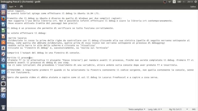 Debug in Lazarus Free Pascal [Linux Ubuntu] смотреть онлайн