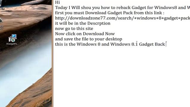 How to Make the Gadget back to Windows 8.1 смотреть онлайн