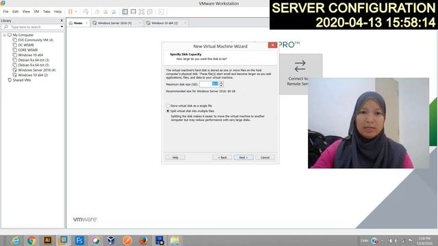 Installation Window Server 2016 Using VMWARE смотреть онлайн