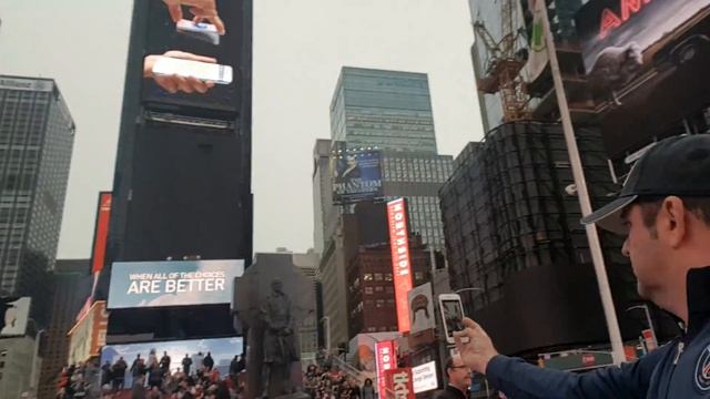 TIME SQUARE! NewYorker, NewYork! Big Apple! The City That Never Sleeps! From The Land Of The Free!