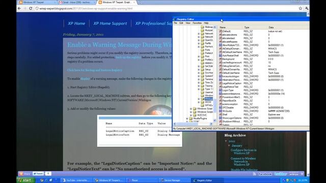 How To Enable a Warning Message In Windows XP смотреть онлайн