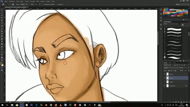 Bamboo CTL 470 zeichnen Draw Timelapse #Digital Painting #Photoshop смотреть онлайн