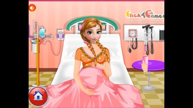 Frozen Princess Anna Emergency Birth - Frozen Girls Games смотреть онлайн