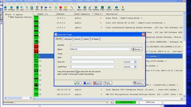 MIMIC SNMP Simulator: Generating traps to Enterpol смотреть онлайн