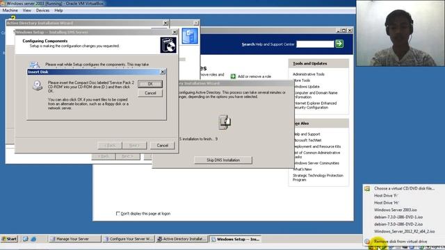 Konfigurasi DHCP , Aktive Directory dan DNS Server Pada Windows Server 2003 смотреть онлайн