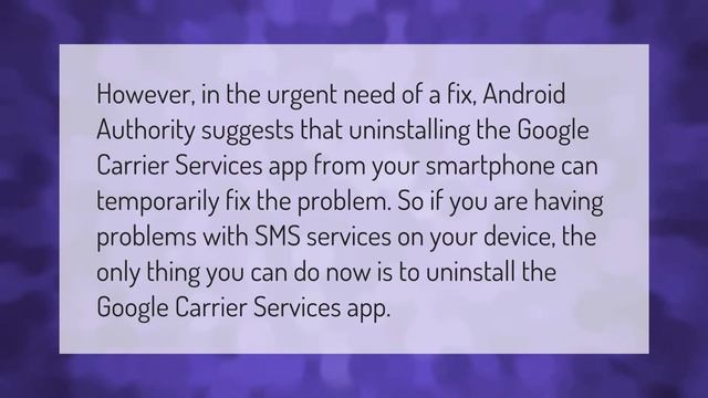 Can I disable Google Carrier Services? смотреть онлайн