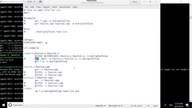 Multiple files in c++ and c# with Makefile on Linux 22 смотреть онлайн