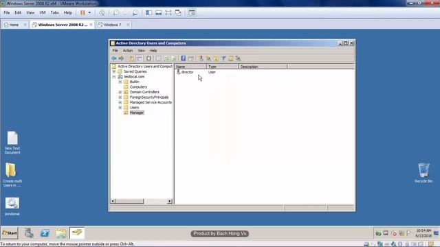 8. Create OU and User in domain смотреть онлайн