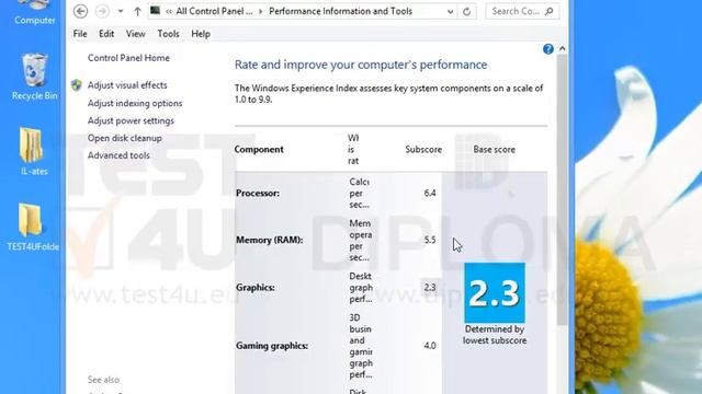 Update the Windows Experience Index . Do not wait for the procedure to be completed. смотреть онлайн