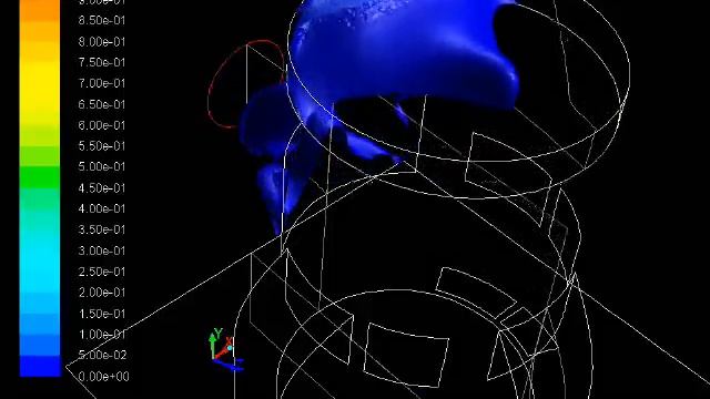 Simulation of Two Stroke engine Direct injection LPG thru port window смотреть онлайн