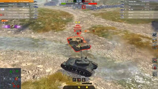 Bat.-Chat. 25 t - 5.828 Dmg, 5 Kills | TANKING REPLAY #4 смотреть онлайн