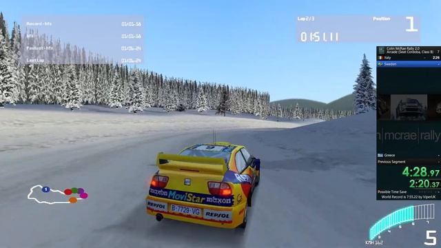 Colin McRae Rally 2.0 Speedrun - Arcade Class B in 8:56.42 смотреть онлайн