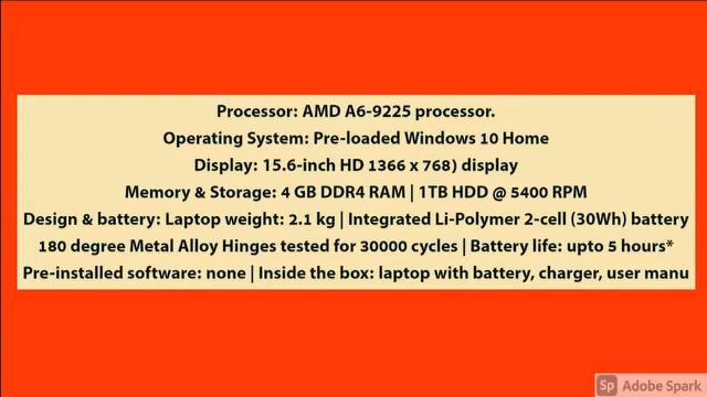 Lenovo V145-AMD-A6 15.6 inch HD Laptop (4GB RAM/ 1TB HDD/ Windows 10 Home/ Black/ 2.1 kg) 81MTA000I смотреть онлайн