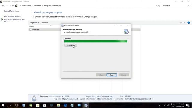 How to uninstall Rainmeter from Windows 10? смотреть онлайн