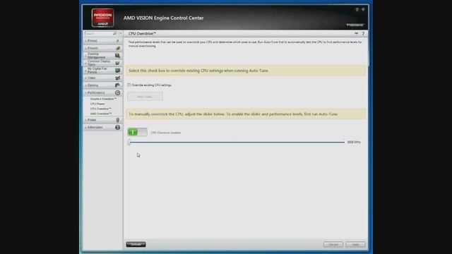 Overclocking de CPU y VGA con AMD Vision Engine Control Center смотреть онлайн