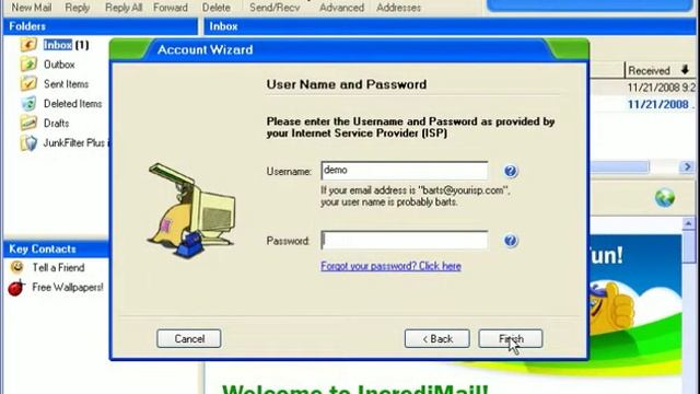 Adding email accounts in IncrediMail by Host4Go Tutorials смотреть онлайн