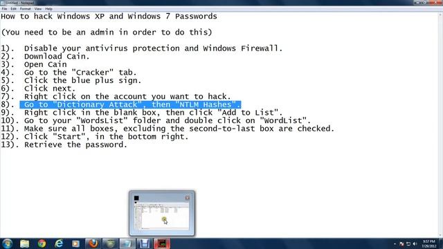 How to hack PC user passwords смотреть онлайн