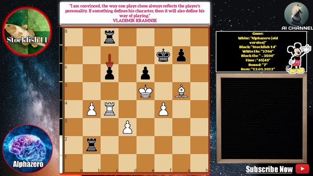 Stockfish vs alphazero 2022 | Game 7 | stockfish game analysis | stockfish 14 analysis | stockfish смотреть онлайн