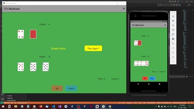 Flutter Windows, Android & Web Application - Card Games смотреть онлайн