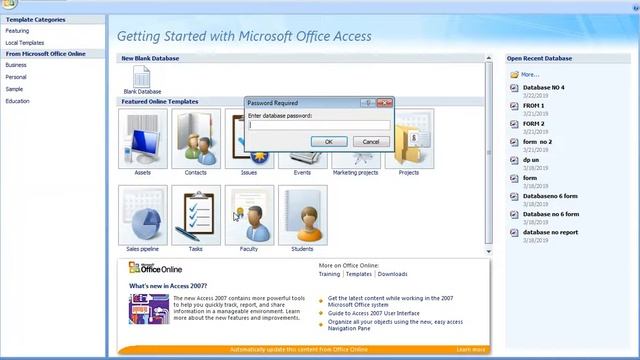 Add to Microsoft Access 2007/2010 Add Password to Database смотреть онлайн