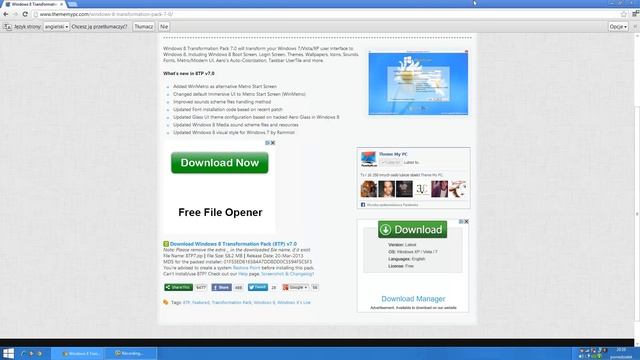 Jak zainstalować nakładkę Windows8 na Windows XP,Vista,7 смотреть онлайн