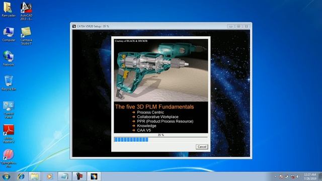 catia V5 R20 installation in window 7 смотреть онлайн