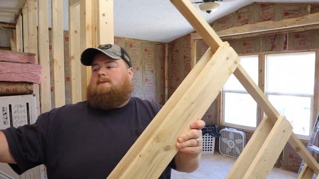Pocket Door Framing - Mobile Home Renovation Bedroom & Bathroom смотреть онлайн