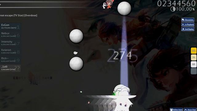 Osu! CTB - cinema staff - great escape (TV Size) [Overdose] by _Loli смотреть онлайн
