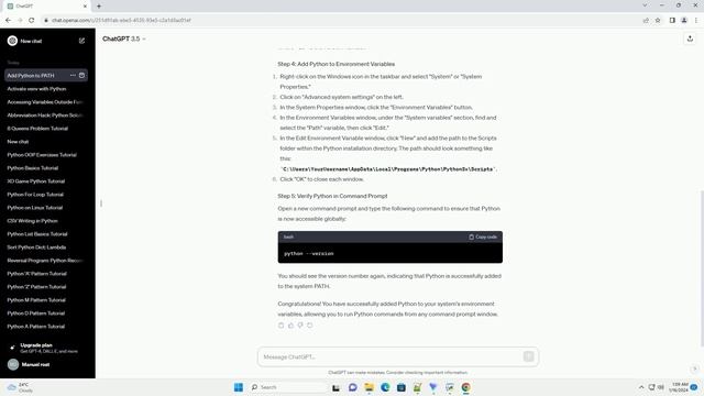add python to environment variables смотреть онлайн