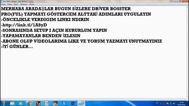 DRİVER BOSSTER PRO YAPMA 2018 !!! смотреть онлайн