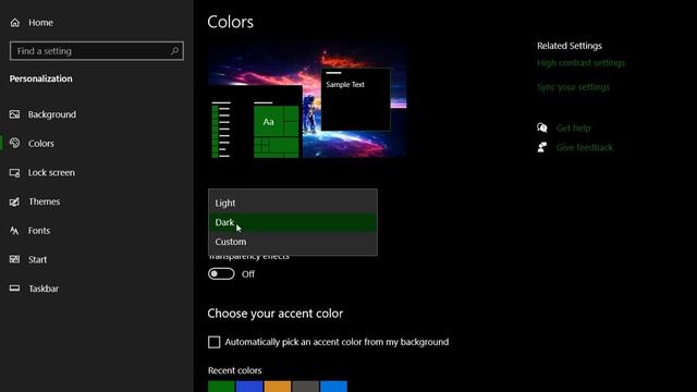 dark mode on window 10 / смотреть онлайн