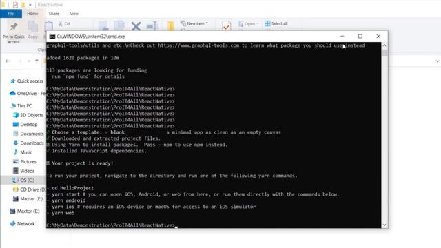 Tạo và thực hiện ứng dụng Expo-managed React Native trên Android Simulator смотреть онлайн