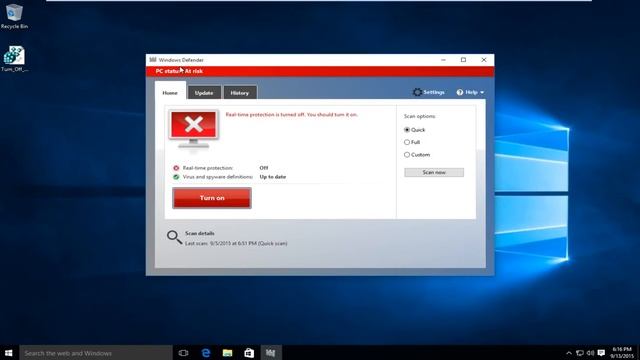 如何在Windows 10中永久禁用或启用Windows Defender смотреть онлайн