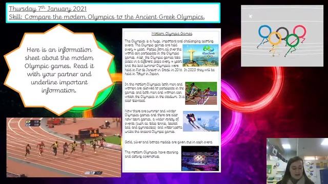 07.01.21 Topic - History - Comparing ancient and modern Olympic games. смотреть онлайн