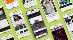 Сайт бренда одежды для певицы Алёны UNI (смартфон)