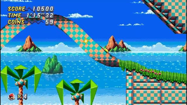 Super Mario In Sonic Chaos Remake смотреть онлайн
