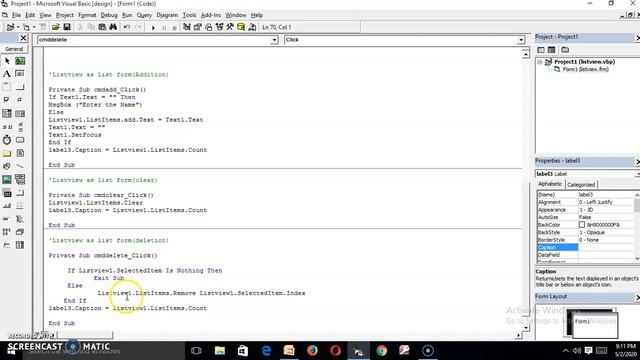 listview Control|Microsoft Visual Basic 6.0 смотреть онлайн