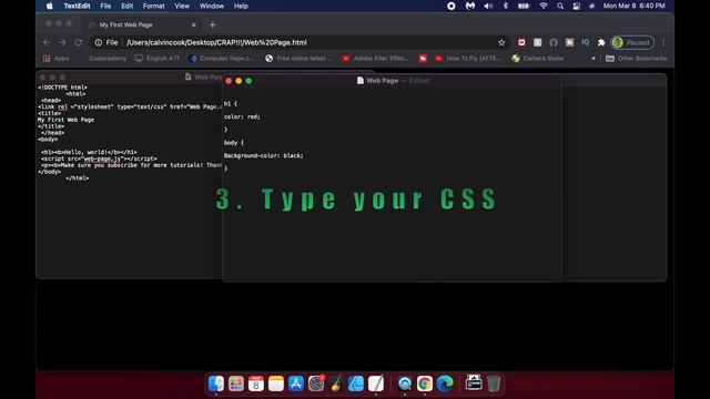 How to Add a Hover Effect with CSS | TextEdit | Mac #4 смотреть онлайн