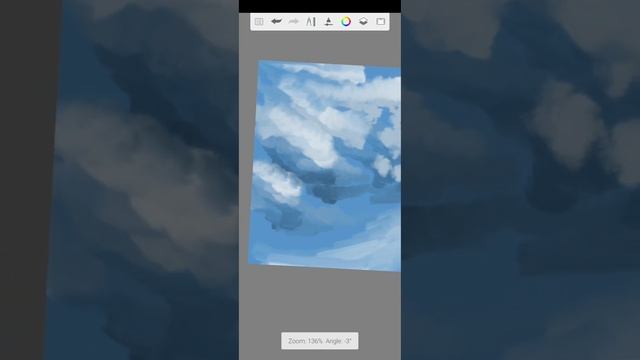 Digital clouds like on an oil painting - Autodes Sketchbook Walkthrough смотреть онлайн