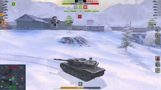 Хороший бой на Kpz 70 в WOT BLITZ. смотреть онлайн