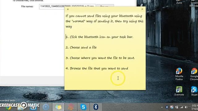 Cannot send file via bluetooth on Windows. (Problem Solved) [HD] смотреть онлайн