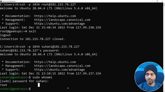How to Disable Root Login on VPS Hosting Remote Server (Hindi) смотреть онлайн