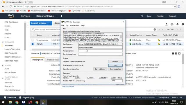 How to SSH my EC2 Instance from Windows PC - 2018 смотреть онлайн