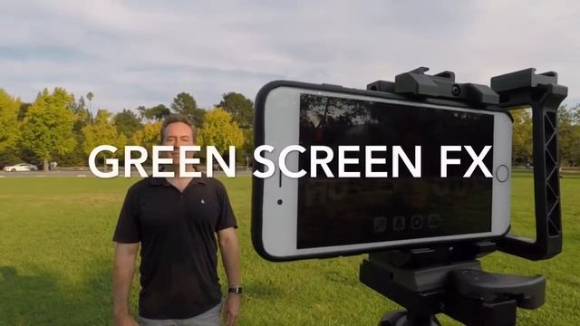 Green Screen effect using iPhone 8 Plus, iPhone X or iPhone 7 Plus with the Veescope Live App. смотреть онлайн